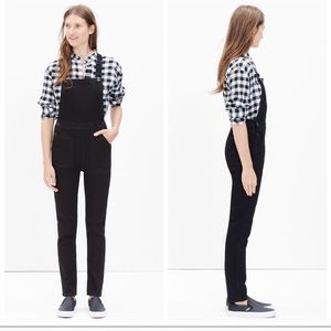 EUC Madewell black jean denim overalls